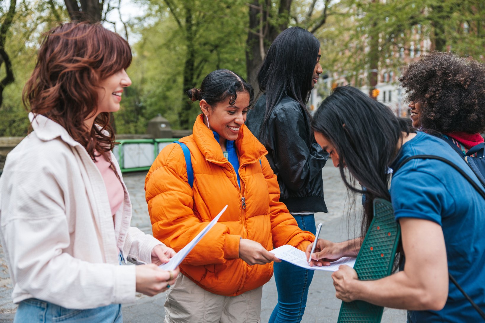 Group of volunteers for a non-profit organization in New York